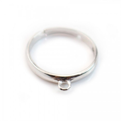 Verstellbarer breiter Ring aus 925er Silber mit 1 Ring x 1Stk
