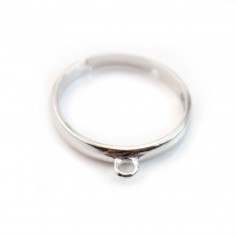 925 silver adjustable wide ring with 1 ring x 1pc