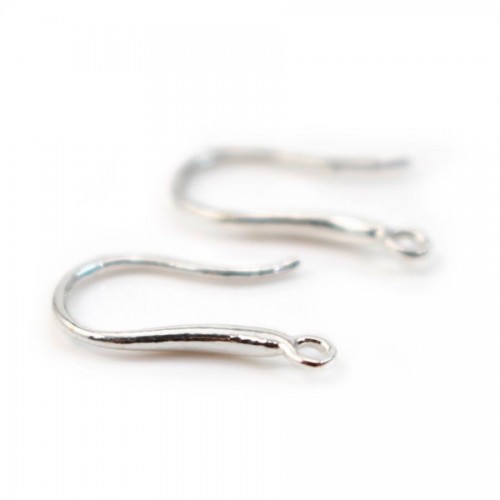 Ear wire thick back, 925 Streling silver X 2 pcs