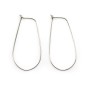 925 sterling silver earwires 32x13mm x 2pcs
