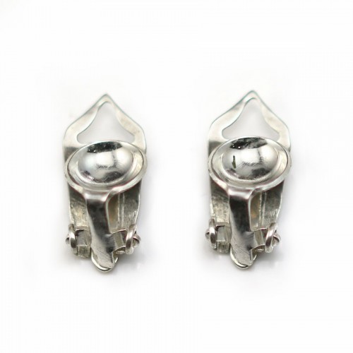Ohrclip für Perle, 925er Silber 8-12mm x 2 Stk