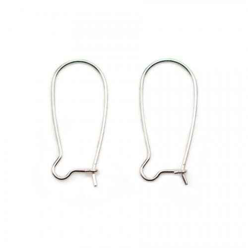 Earring with yellow zirconium, 925 Sterling Silver , 4mm x 2pcs 