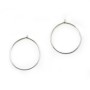 Silver hoop earrings 925 26mm x 2pcs
