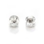 Ear clutches, 925 sterling silver and silicone 6mm x 6pcs