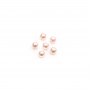 Perle de culture AKOYA japonais half-percée ronde 8-8.5mm x 1pc