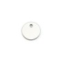 925 sterling silver round charm to engrave 8mm x 4pcs