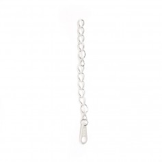 Extension chain with medal in silver 925 4cm x 2pcs