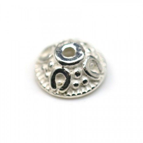 925 sterling silver smooth small dish 6mm x 10 pcs