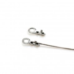 Mini-Zangenspitze aus 925er Silber, für 0.5mm Draht x 4Stk