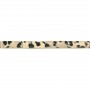 Jaspe dalmatien, en forme de tube 4x13mm x 40cm
