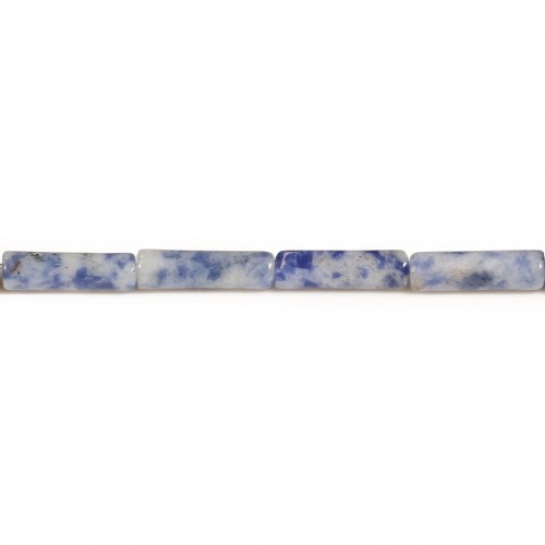 Tubo di diaspro colorato blu 4x13mm x 38cm