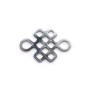 925 sterling silver chinese knot spacer 10x15mm x 1pc
