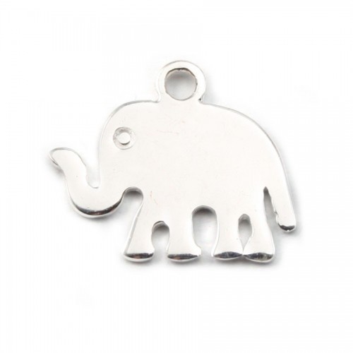 Charm Elefante in argento 925 12x13mm x 1pc
