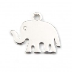 925 silver elephant charm 12x13mm x 1pc