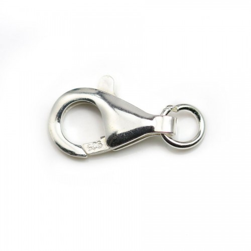 Lobster clasp, 925 sterling silver 16mm x 1 pc