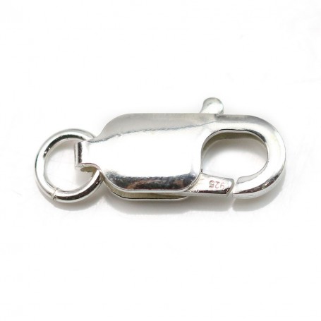 925 silver oval lobster clasp 20x9mm x 1pc