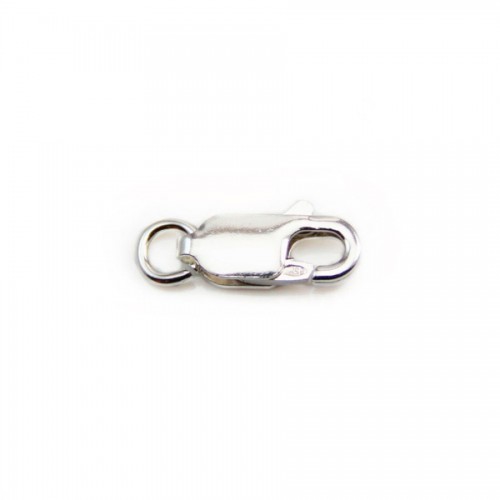 Oval lobster clasp, 925 silver 5*12.5mm X 1 pcs 