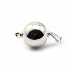 925 sterling silver ball clasp 12mm x 1pc 