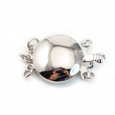 Clasp 925 silver round cabochon 16mm x 1pc