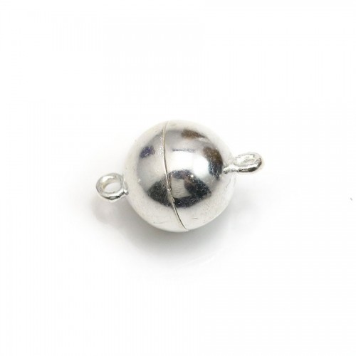 Magnetverschluss, rund, aus 925er Silber, 10mm x 1St