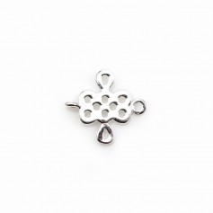 Spacer chinese knot silver 925 9mm x 2pcs
