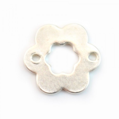 Spacer silver flower 925 12mm x 2pcs