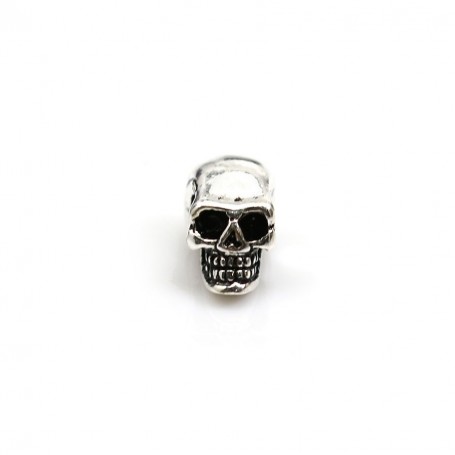 925 silver & cz skull x 1pc