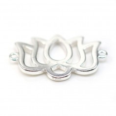 925 sterling silver spacer lotus 12x18mm x 1pc