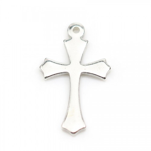 Sterling Silver 925 Spacer Breloque croix 12*20mm X 1 pc