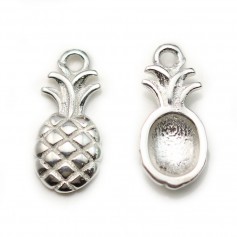 Charm in 925 silver, in the shape of a pineapple, 6 * 13mm x 1pc