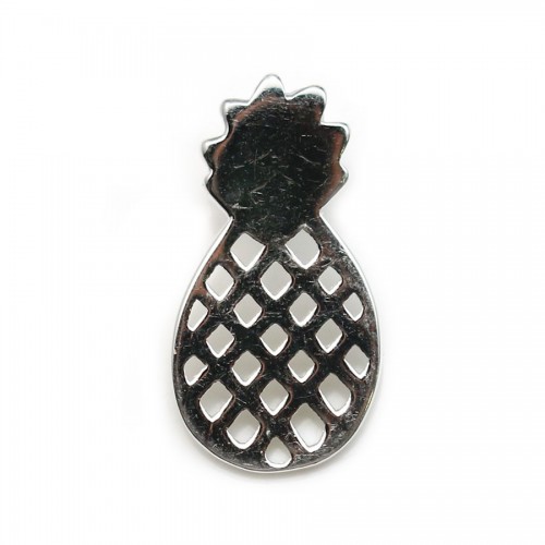 925 Amuleto de Ananás de Prata Sterling, 9 * 18mm x 1pc