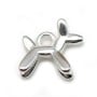 Charm per cani in argento 925, 9.8 * 10.5mm x 1pc