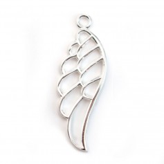 925 sterling silver wing charm with openwork 27x9mm x 1pc