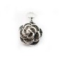 925 Sterling Silver flower charm 11mm x 1pc 
