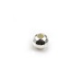Runde facettierte Perle aus 925er Silber 6mm x 4pcs