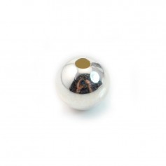 925 sterling silver large round bead 10.5mm x 1pc