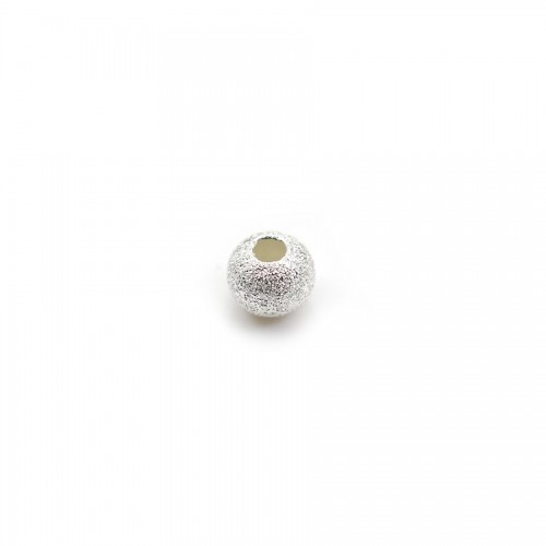 Glänzende runde Perlen aus 925er Silber 5mm x 4pcs