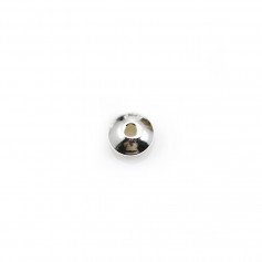 Perle rondelle en argent 925 2.5x5.5mm x 5pcs