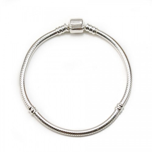 925 sterling silver bracelet, serpentine mesh, 3mm thread thickness x 1pc