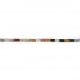 Indian Agate multicolored, in shaped of a tube 2x4mm, x 40cm