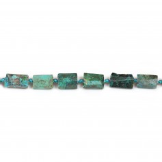 Chrysocolla turquoise blue, in baroque shaped, 9*14mm x 40cm