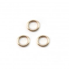 Gold Filled Soldered Rings 0.76x6mm x 5pcs