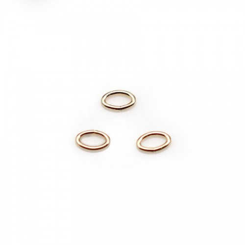 Offener Ovalring in Gold Filled 0.64x3.0x4.6mm x 10pcs