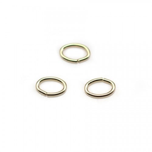 14K Gold filled ovale jump rings0.9X5X8mm X 5 pcs 