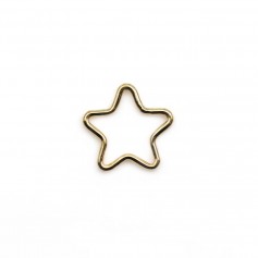 Anel Estrela Preenchido a Ouro 10,5mm x 2pcs