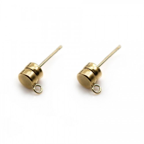 Magnetische Ohrstecker 4.5mm in Gold Filled x 2pcs
