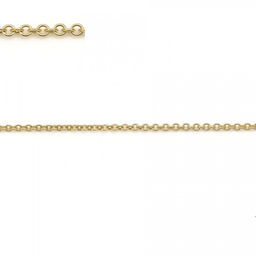 Anello a catena ovale riempito d'oro 1,1x1,2 mm x 50 cm