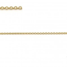 Anello a catena ovale riempito d'oro 1,1x1,2 mm x 50 cm