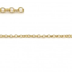 Chaine anneaux double croise en Gold Filled 1.7mm x 50cm