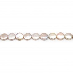 Perlas cultivadas de agua dulce, blancas, redondas, 14mm x 1pc